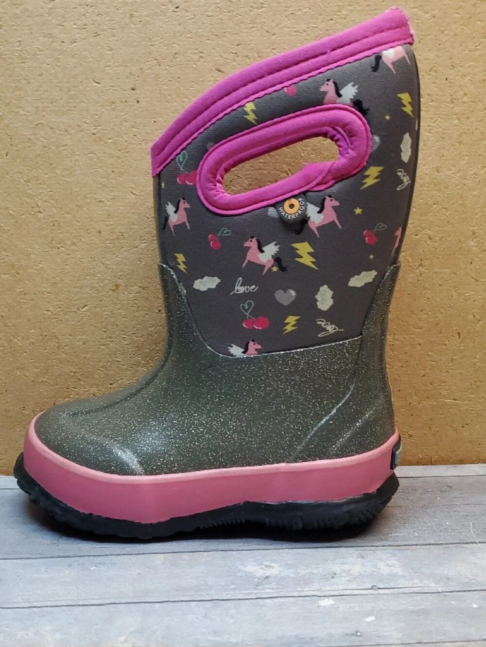Bogs Kids' Classic Pegasus Waterproof Winter Boot 72588-074 Size 8